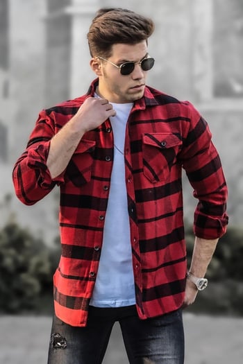 Madmext Kırmızı Oduncu Gömlek 4950