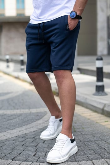 Madmext Lacivert Erkek Regular Fit Şort 4842