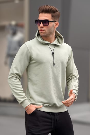 Madmext Mint Yeşili Erkek Sweatshirt 5334