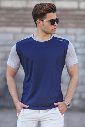 Madmext Saks Tişört 5269