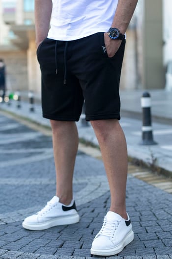 Madmext Siyah Erkek Regular Fit Şort  4842