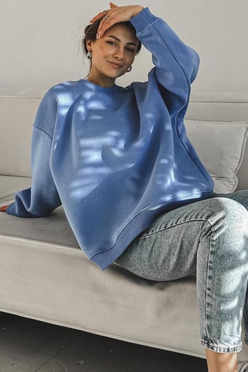 Mavi Bisiklet Yaka Basic Sweatshirt MG1559