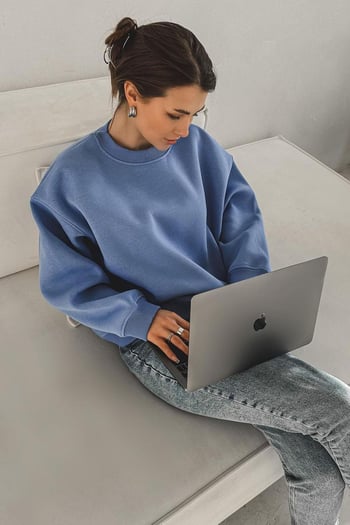 Mavi Bisiklet Yaka Basic Sweatshirt MG1559
