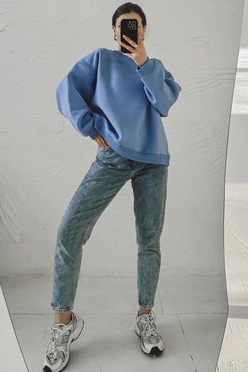 Mavi Bisiklet Yaka Basic Sweatshirt MG1559