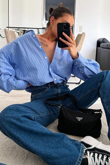 Mad Girls Blue Palazzo Jeans MG1400