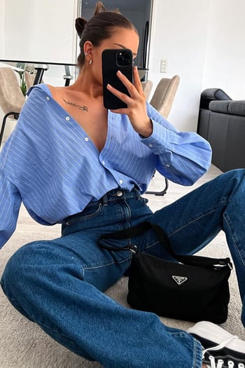 Mad Girls Blue Palazzo Jeans MG1400