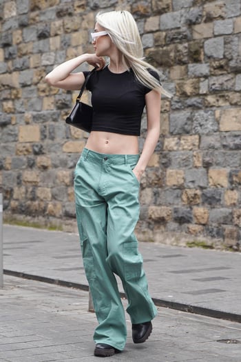 Mint Yeşili Straight Fit Kargo Pantolon MG1601