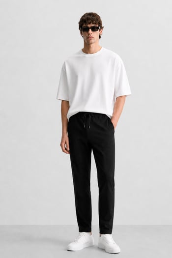 Siyah Relaxed Erkek Pantolon 6510