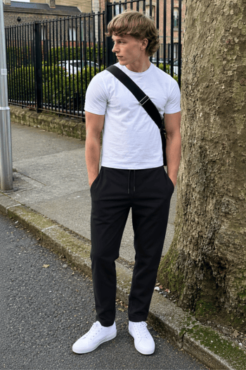 Black Basic Jogger Trousers 5486