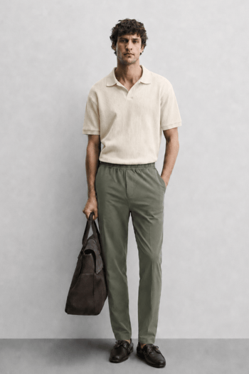 Açık Haki Relaxed Erkek Pantolon 6510