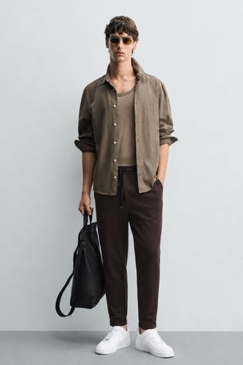 Kahverengi Basic Erkek Pantolon 4242
