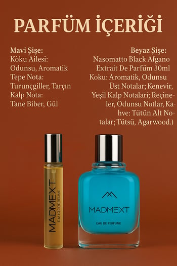 Madmext Blue&White 60 ML + Seyahat Boy 30 ML Erkek Parfüm 6851