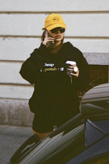 Black Printed Oversize Hoodie Sweatshirt MG1573