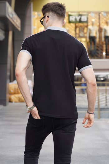 Black Polo T-Shirt 5888