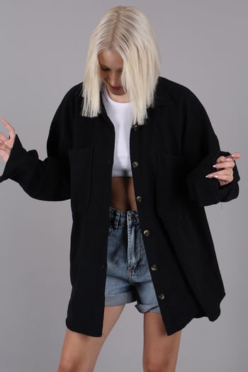 Black Oversized Overshirt MG1562