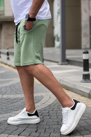 Madmext Men Almond Green Shorts 4842