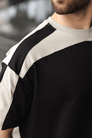 Siyah Erkek Şort T-shirt Takımı E7346