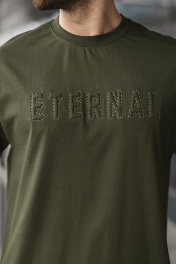 Haki Erkek Şort T-shirt Takım E7347