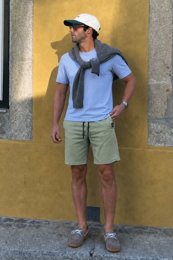 Madmext Men Almond Green Shorts 4842