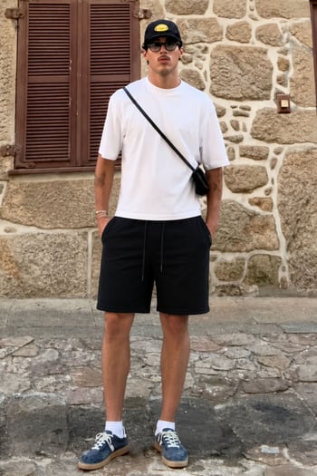 Madmext Men Black Shorts 4842