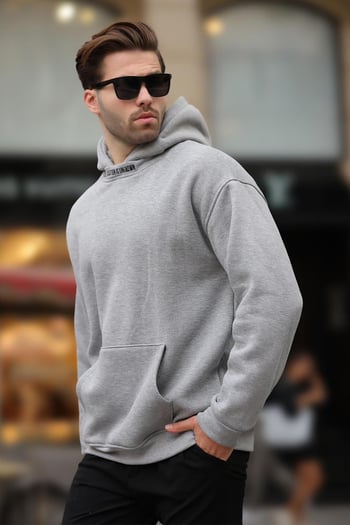 Grimelanj Kapüşonlu Nakış Detaylı Sweatshirt 7099