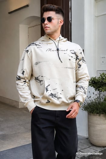 Madmext Bej Erkek Sweatshirt 5291