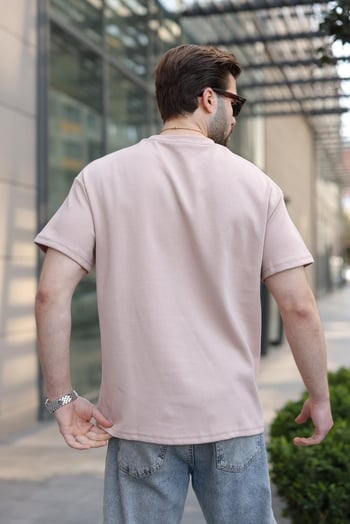 Camel Dikiş Detaylı Regular Fit Erkek Tişört E7183
