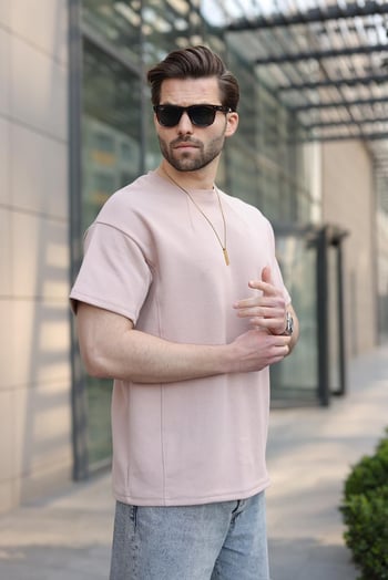 Camel Dikiş Detaylı Regular Fit Erkek Tişört E7183