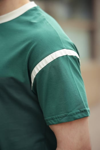 Madmext Koyu Yeşil Bisiklet Yaka Regular Fit Erkek T-shirt E7126