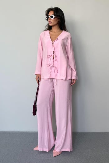Pembe Önü Bağlamalı Alt Üst Takım Mg2473