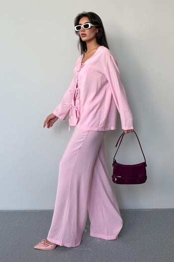 Pembe Önü Bağlamalı Alt Üst Takım Mg2473