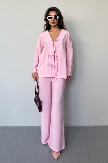 Pembe Önü Bağlamalı Alt Üst Takım Mg2473