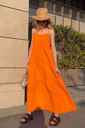 Women Blue Long Dress 