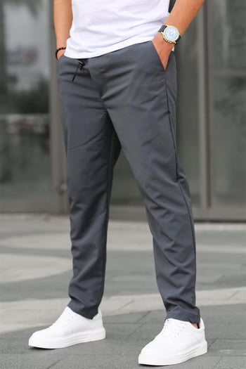 Waffle Kumaş Füme Basic Erkek Pantolon 6513