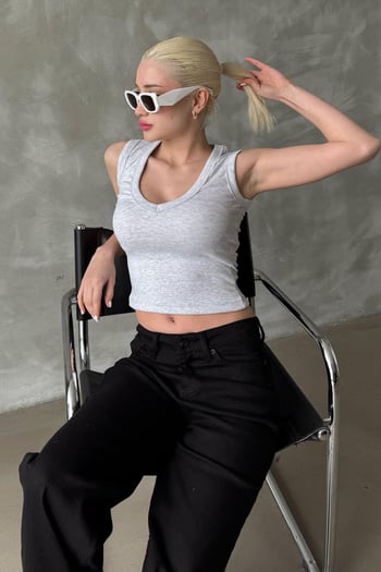 Karmelanj V Yaka Biyeli Kadın Atlet Mg2292