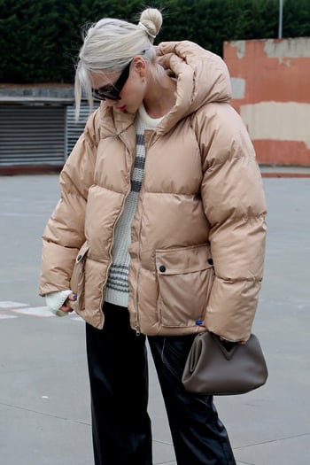 Beige Oversize Pocket Jacket MG1358