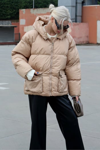 Beige Oversize Pocket Jacket MG1358
