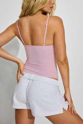 Pembe Askılı Kadın Bodysuit Mg2542