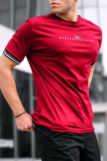 Bordo Basic Erkek Tişört