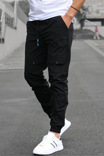 Madmext Men Basic Black Sweatpants 5412