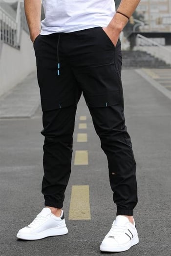 Madmext Men Basic Black Sweatpants 5412