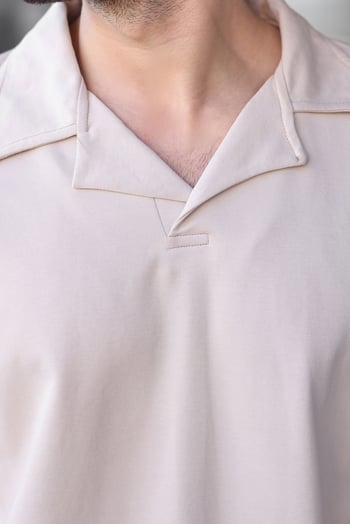 Taş Rengi Polo Yaka Erkek Alt Üst Takım E7356