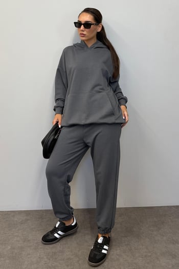Mad Girls Smoke Gray Tracksuit MG1225