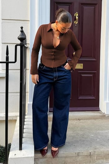 Kahverengi Vücuda Oturan Slim Fit Kadın Gömlek MG2659