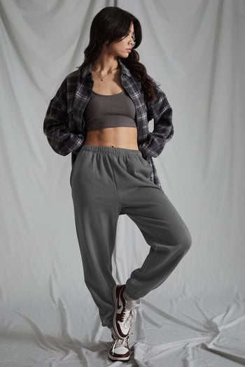 Women Anthracite Oversize Sweatpants MG1235