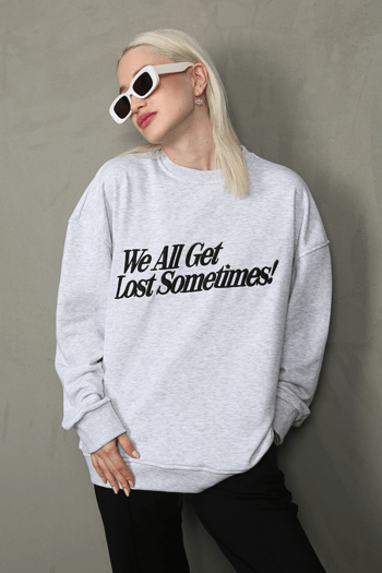 Karmelanj Baskılı Sweatshirt MG1901