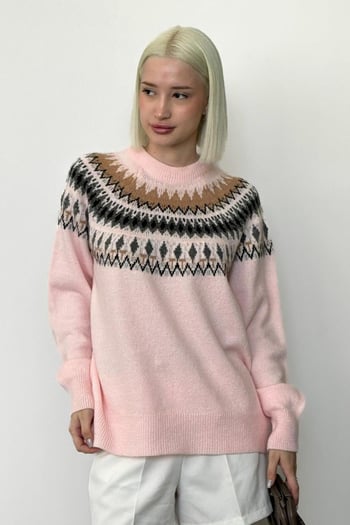 Pembe Kadın Kazak Mg2502
