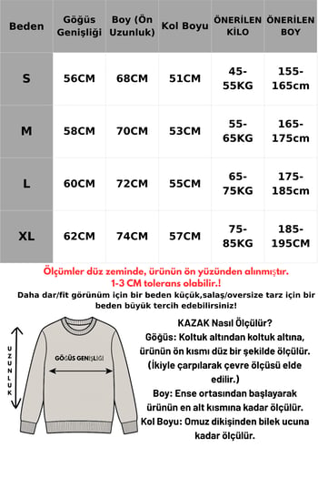 Gri Oversize Balıkçı Yaka Çizgili Kazak MG2168