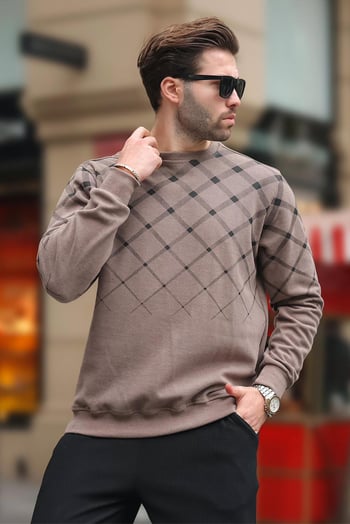 Camel Designed Knitwear Sweater 6019