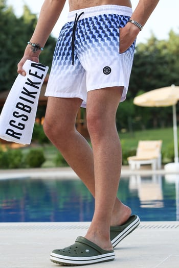 Navy Blue Basic Swim Shorts 5778